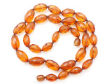 Genuine Amber Faceted Oval Beads 11-16mm (AB95)