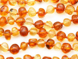 Genuine Amber Multi-Color Nugget Beads 6-10mm (AB104)