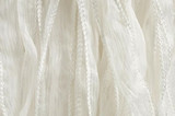 White Hand Stitched Silk Fairy Ribbon 42" (SK1033)