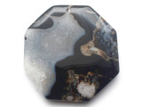Natural Agate Gemstone Pendant 50mm (GSP4074)