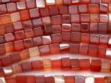 Carnelian Cube Gemstone Beads 3-4mm (GS5419)