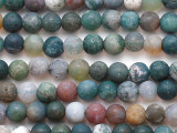 Semi-Matte Fancy Jasper Round Gemstone Beads 4mm (GS5426)