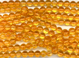 Citrine Round Gemstone Beads 8mm (GS6035)