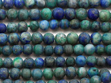 Matte Azurite Round Gemstone Beads 4mm (GS5495)