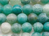 Green Crackle Agate Round Gemstone Beads 8mm (GS5515)