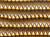 Brass Electroplated Hematite Saucer Gemstone Beads 6mm (GS5538)