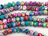 Round Polymer Clay Beads 8mm (PC17)