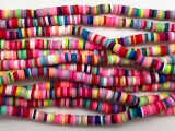 Disc Polymer Clay Beads 4mm (PC19)