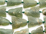 Carved Jade Afghan Beads 24-30mm (AF2221)
