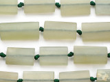 Carved Jade Afghan Tabular Beads 17-25mm (AF2224)