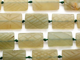 Carved Jade Afghan Tabular  Beads 27-34mm (AF2229)