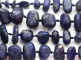 Lapis Lazuli Afghan Nugget Beads 13-34mm (AF2235)