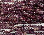 Tourmaline Faceted Round Gemstone Beads 4mm (GS6039)