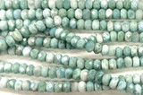 Larimar Faceted Rondelle Gemstone Beads 7mm (GS6074)