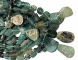 Roman Glass Block Beads w/Pendant (AF1945)