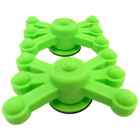 BowJax - MonsterJax - Dampener - Solid Limb - Flo Green - 2 Pack