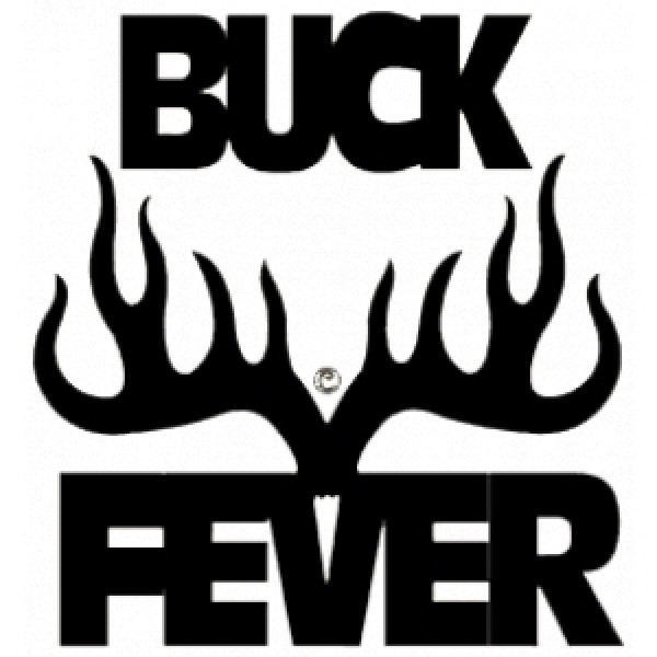 Buck Fever Vinyl Window Decal 6x6 4112 Decals