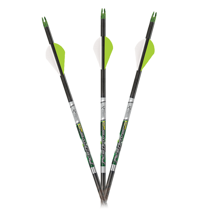 Carbon Express PileDriver 350 DS Hunter Arrows w/ 2" Vanes 6pk Bowhunters Supply Store