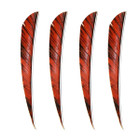 Muddy Buck 3" Parabolic RW Feathers - Orange Camo (100 Pack)