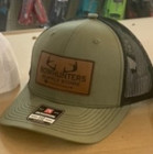 Bowhunters Supply Store - Leather Logo Hat - Green/Black