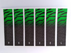 Onestringer - Standard Arrow Wraps - Green Tiger Stripes/Black Honey Comb - Numbered - 12 Pk