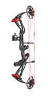 30-06 Outdoors - Warrior River -  Courage Compound Bow Package - RH - Black - Adjustable 20# - 70#
