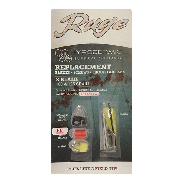Rage Hypodermic No Collar Blade Lock Replacement Blade Kit R38105 