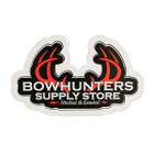 Bowhunters Supply Store 4 x 2.25 Decal w/Red Antlers