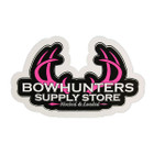 Bowhunters Supply Store 4" Pink Logo Decal