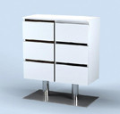 9219 Spa Drawer on Stand in White