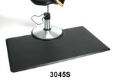 IC Urethane 3045S 3' x 4.5' Rectangle Salon Mat with Chair Depression
