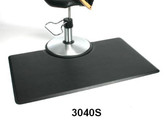 IC Urethane 3040S 3' x 4' Rectangle Salon Mat with Chair Depression