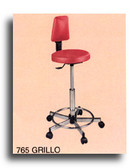Pibbs 765 Grillo Stool with Backrest