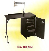 Pibbs NC1005N Manicure Table w/Locking Cabinet