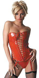Red Leather Corset