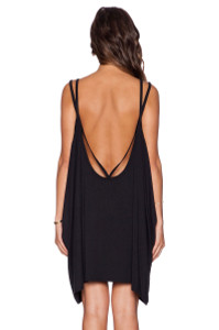 Double Straps Backless Jersey Dress