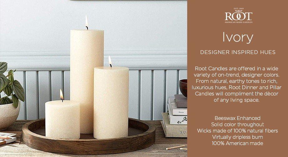 Ivory | White Candle | Buy Best Pillar/Stick/Jar Candles Online