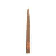 9" Dipped Taper Candle Taupe Single Candle