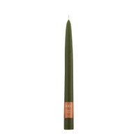 9" Dipped Taper Candle Dark Olive Single Candle