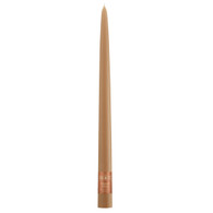 12" Dipped Taper Candle Taupe Single Candle