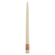 12" Dipped Taper Candle Ivory Single Candle