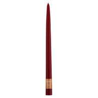 12" Dipped Taper Candle Garnet Single Candle