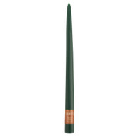 12" Dipped Taper Candle Dark Green Single Candle