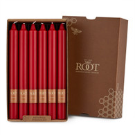 Smooth 9" Arista™ Red Box of 12 Candles