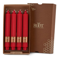 **OUT OF STOCK** 9" Grecian Collenette Red Box of 4 Candles