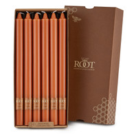 Smooth 12" Arista™ Rust Box of 12 Candles