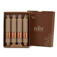 **OUT OF STOCK** 7" Grecian Collenette Taupe Box of 4 Candles