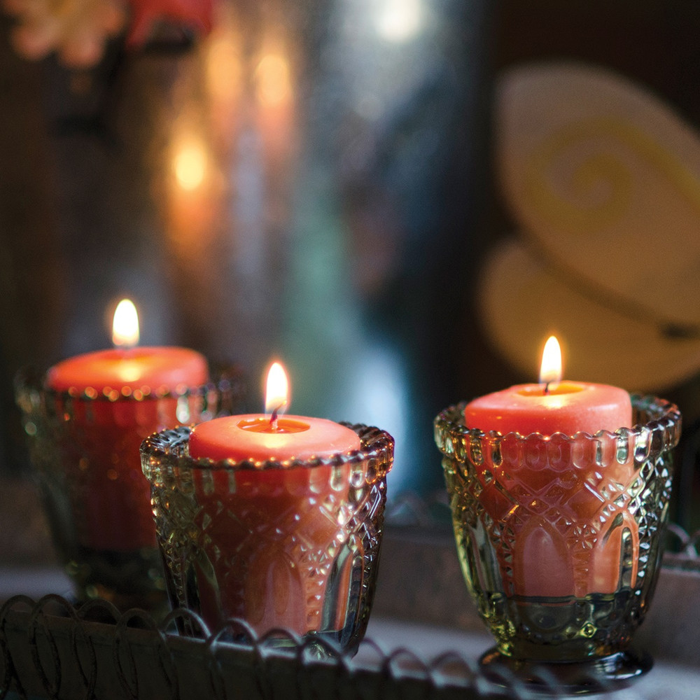 【クリスマスセール】USMハラー チューブ730mm 4本セット Pumpkin Spice 20 Hour Beeswax Blend Votive Candles Full Box