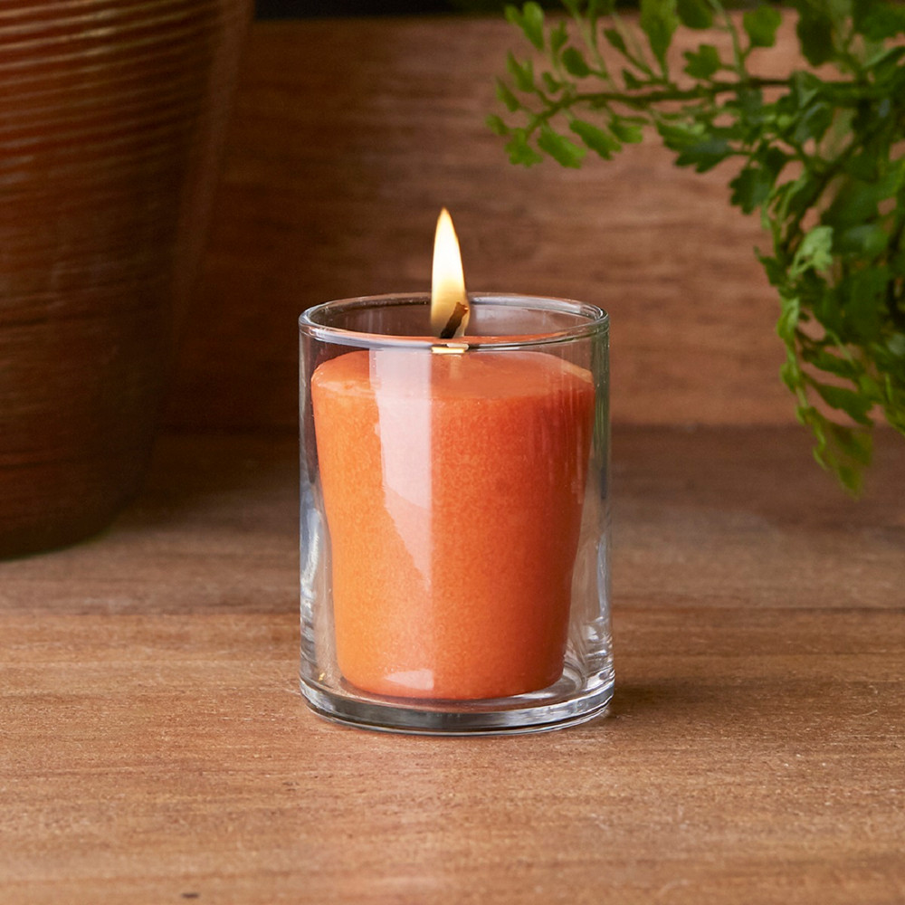 Pumpkin Spice 20 Hour Beeswax Blend Votive Candles Full Box