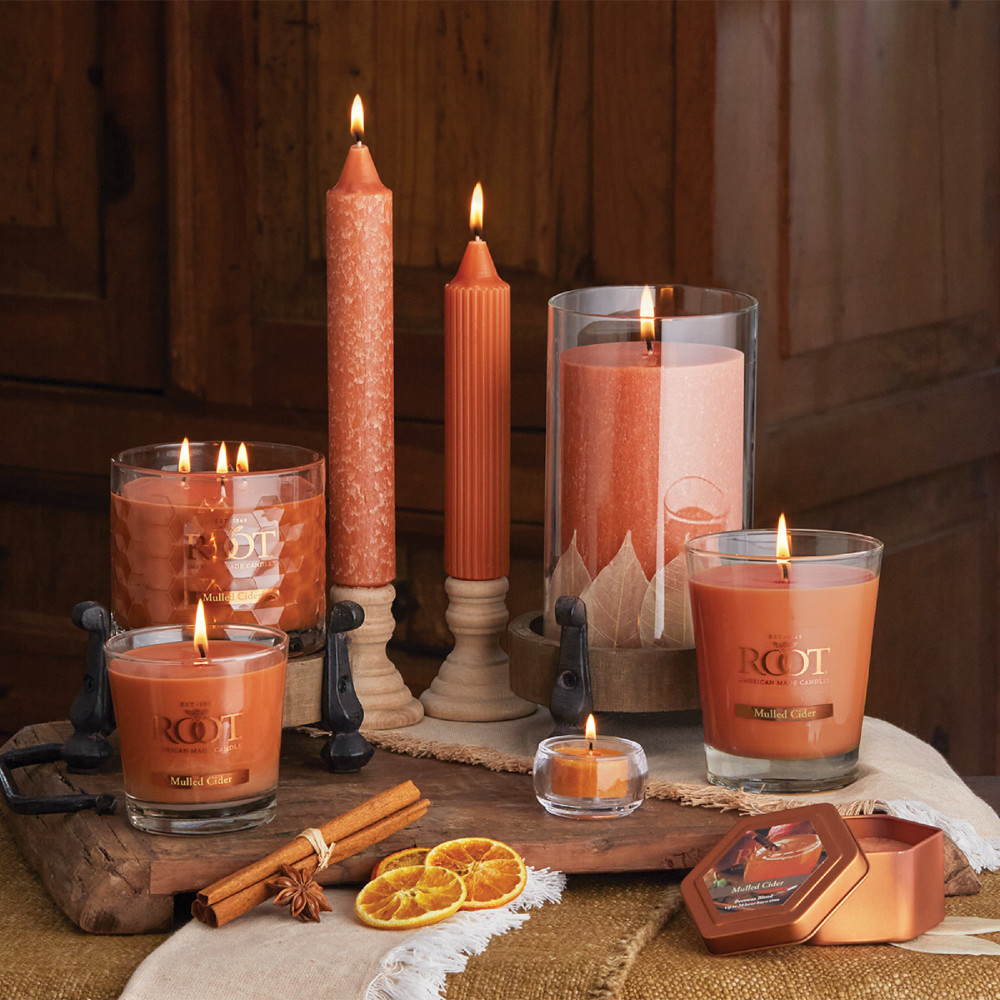 All Natural Beeswax Blend Mulled Cider Large Veriglass Candle